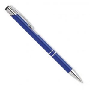 Bolígrafo de aluminio personalizable – Azul marino