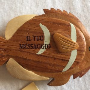 keychain wood fish