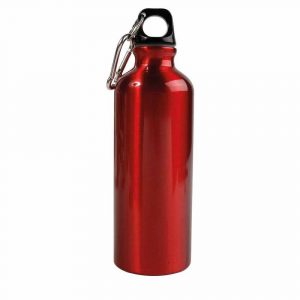 Aluminum bottle with glossy finish customizable 500 cl – Red