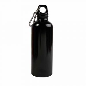 Aluminum bottle with glossy finish customizable 500 cl – Black