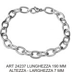 “chiarina” bracelet with circular dog-tag diam 15