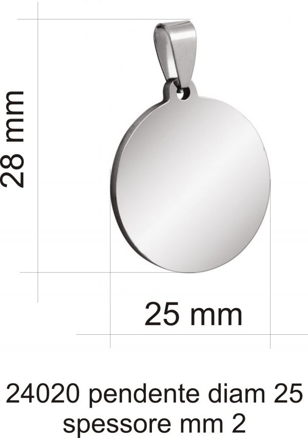 flag waver necklace circular diam-25
