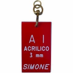 A1 keychain in acrylic