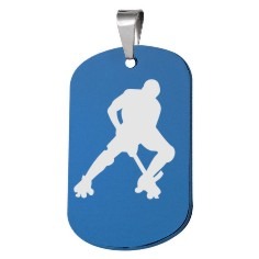 Placa de jugador de hockey pista 2