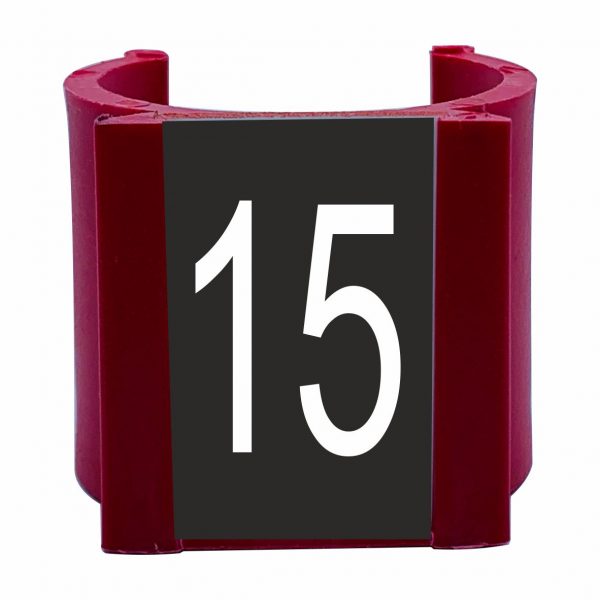 Numeratore rosso per ombrellone palo da 40 mm