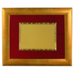 Frame with plate art. 40 gold perl. frosso