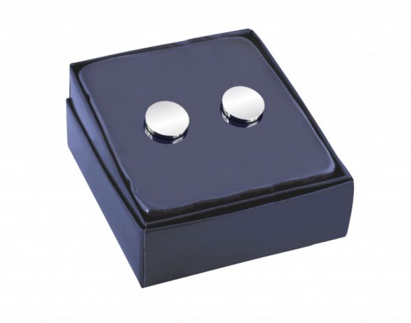 Confezione in cartoncino per orecchini e gemelli,gioielli,blu,cubo