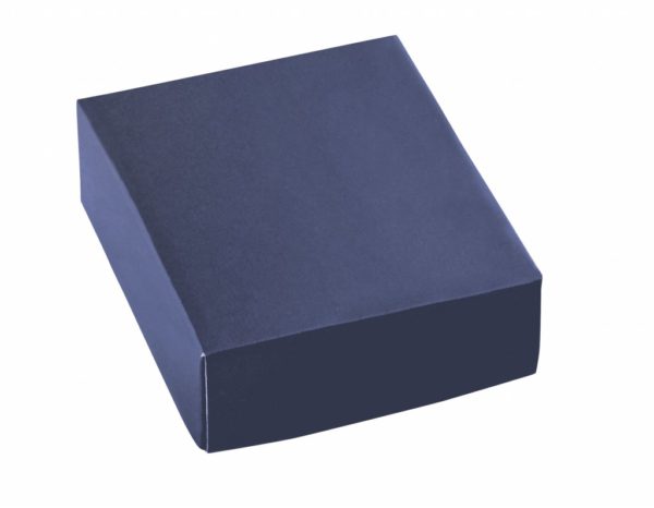 Confezione in cartoncino per orecchini e gemelli,blu,cofanetto