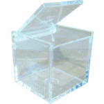 Scatolina in plexiglass con coperchio per piccoli oggetti