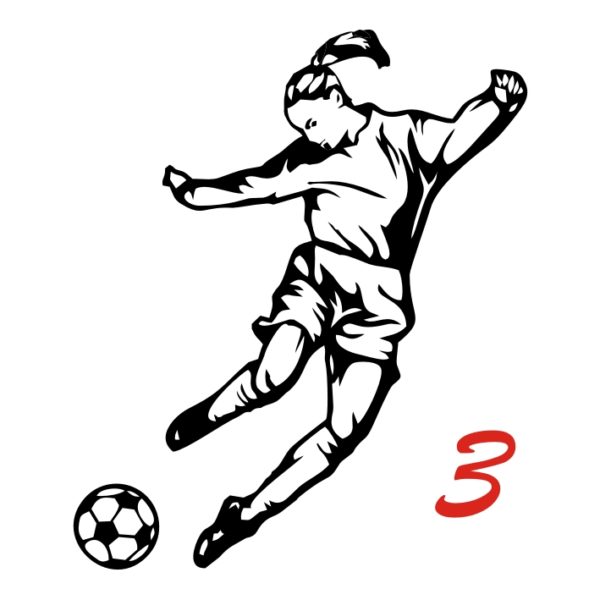 female soccer logo 3
