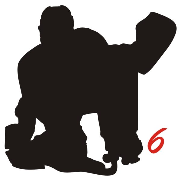 rink hockey logo 6 goalkeeper