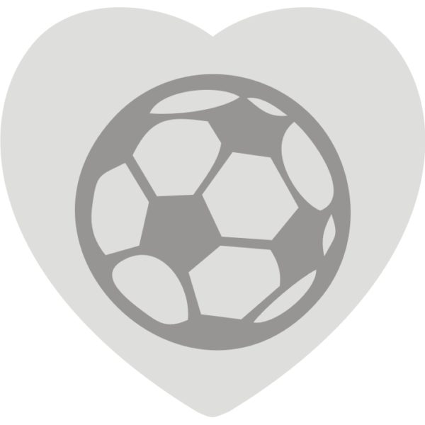 female soccer steel heart earring engraved ball logo