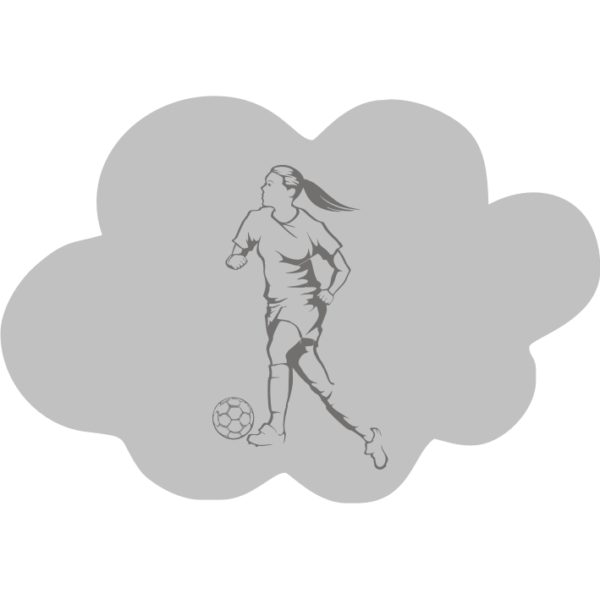 orecchini acciaio nuvola calcio femminile inciso logo 2