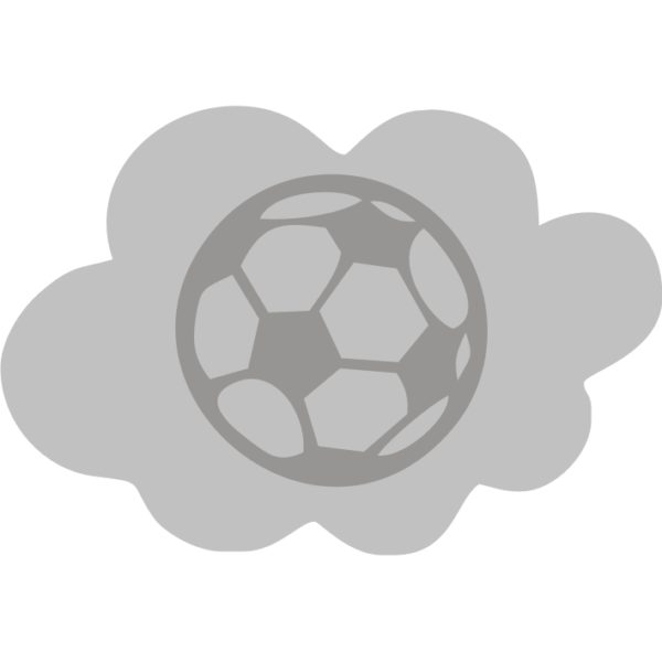 orecchini acciaio nuvola calcio femminile inciso logo pallone