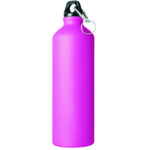 flask in satin fuchsia aluminum with screw cap 750 cl to be engraved