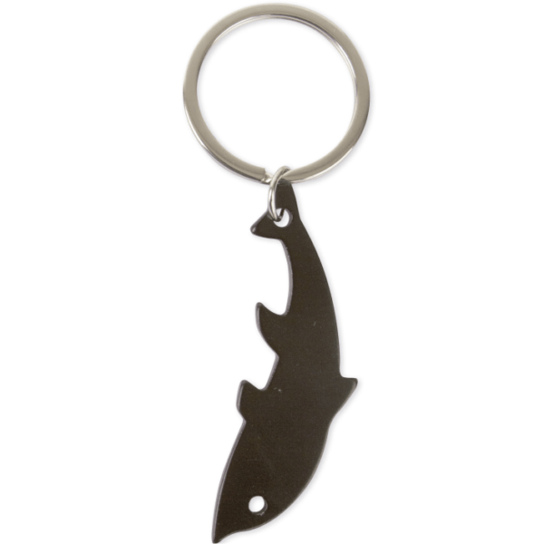 black dolphin shape aluminum keychain to engrave