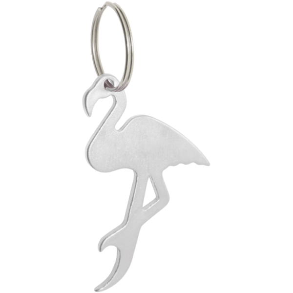 aluminum keychain flamingo shape to be engraved