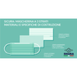 Mascarilla anticovid de 3 capas desechable Made in Italy