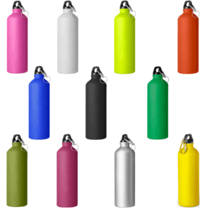 Bottle series in aluminum matt colors