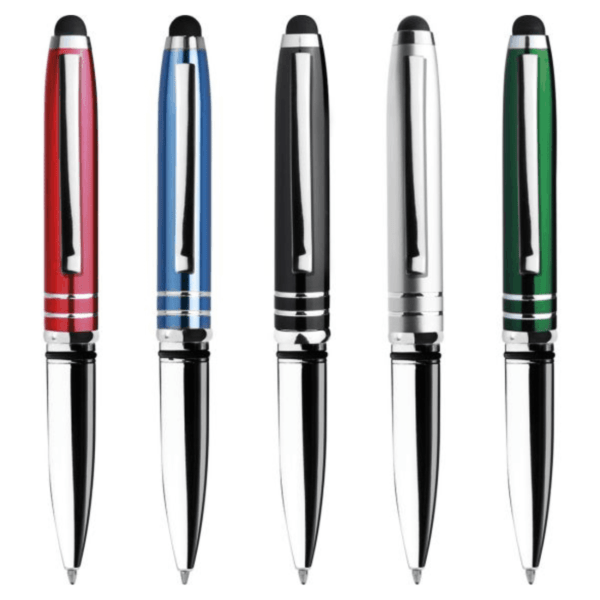Aluminum pen with light and touch screen all colors