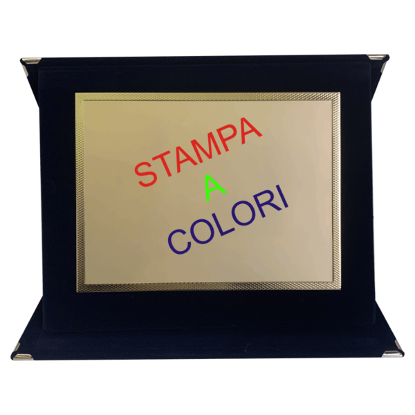 plate holder folder with gold plate
