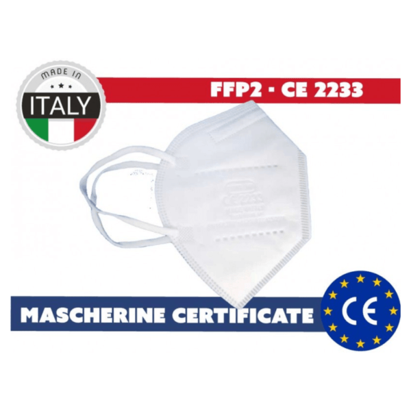 White FPP2 CE mask