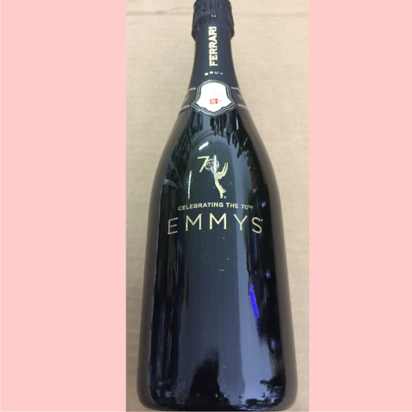 Emmys Awards engraved and enameled bottle